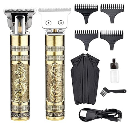 Rechargeable Clippers for Hair Cutting, Hair Trimmer Metal Body Cutting Haircut Kit Beard Shaving Trimming Barbershop Professional