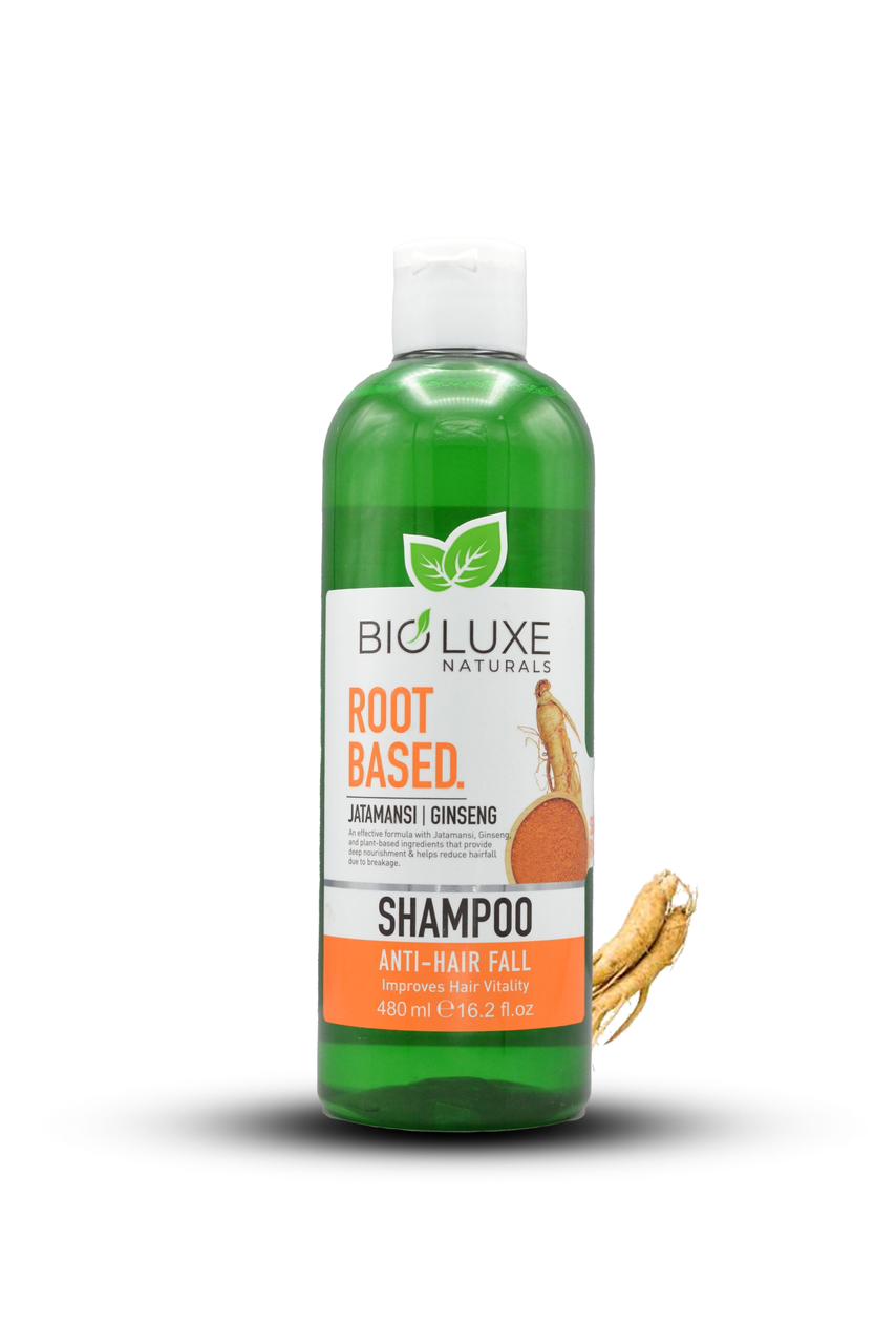 Bio Luxe Root Based GINSENG Shampoo For Anti-Hair Fall, Improves Hair Vitality (480 ml)