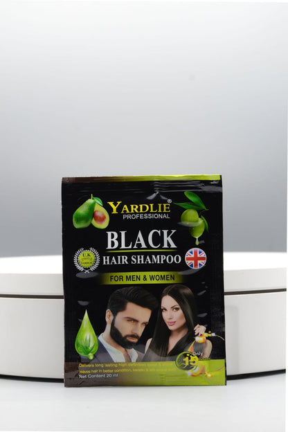 Natural Black Hair Color Shampoo UK Based Formula Sachet 20ML.