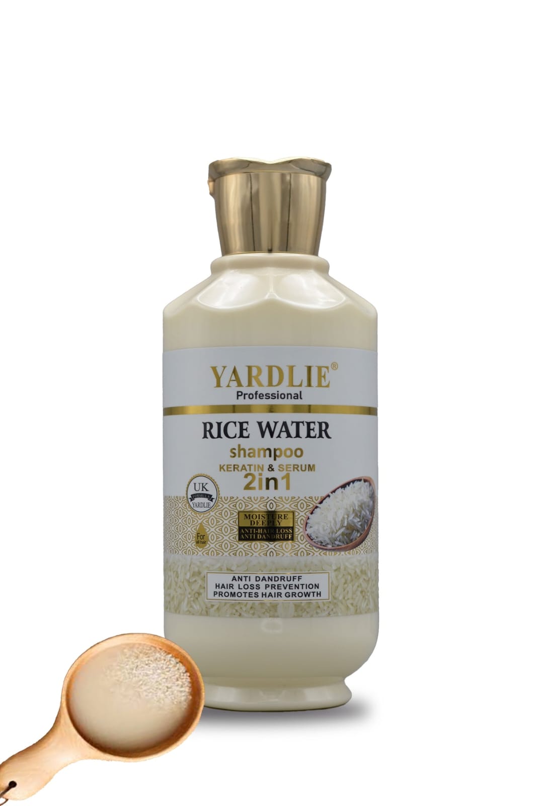 Rice Water 2 in 1 Shampoo by Yardlie (500g)