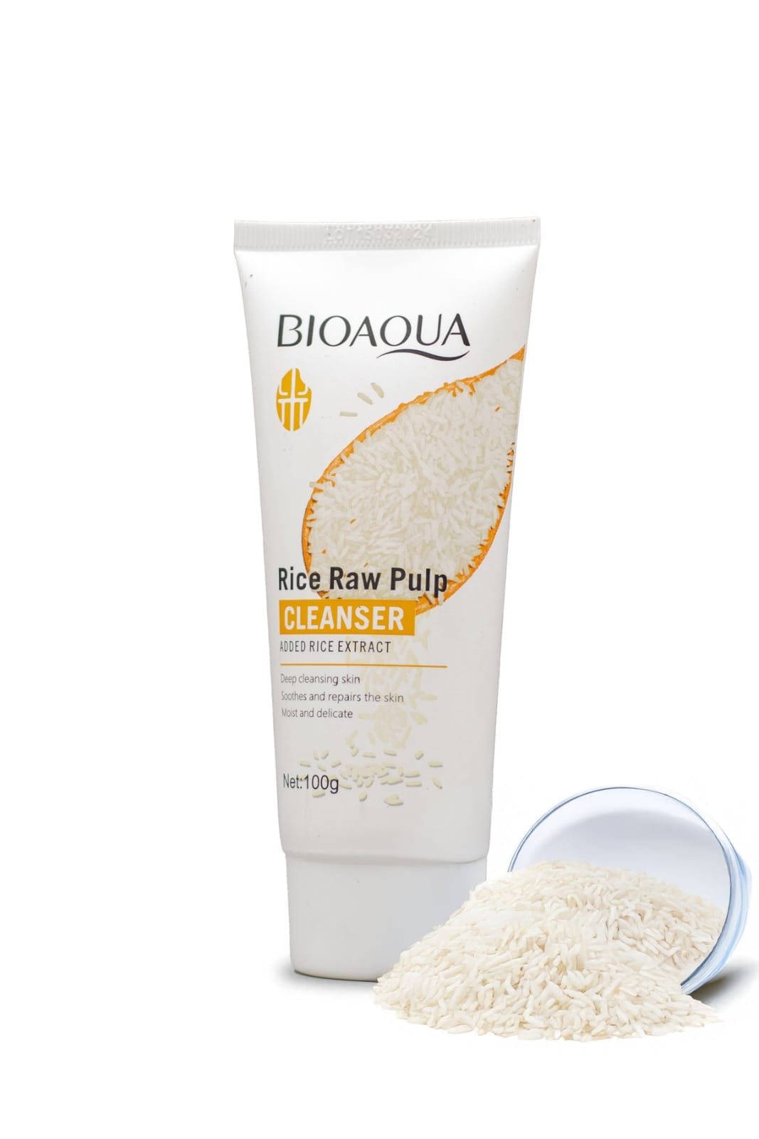 Rice Raw Pulp Face Cleanser by BioAqua 100g.