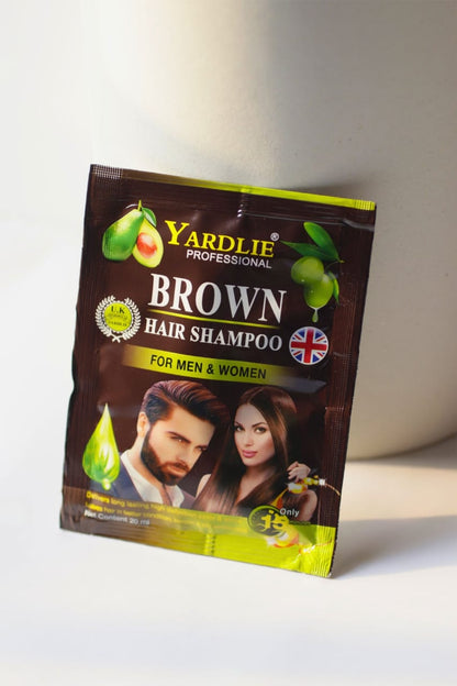 Brown Hair Color Shampoo UK Based Formula Sachet 20ML.