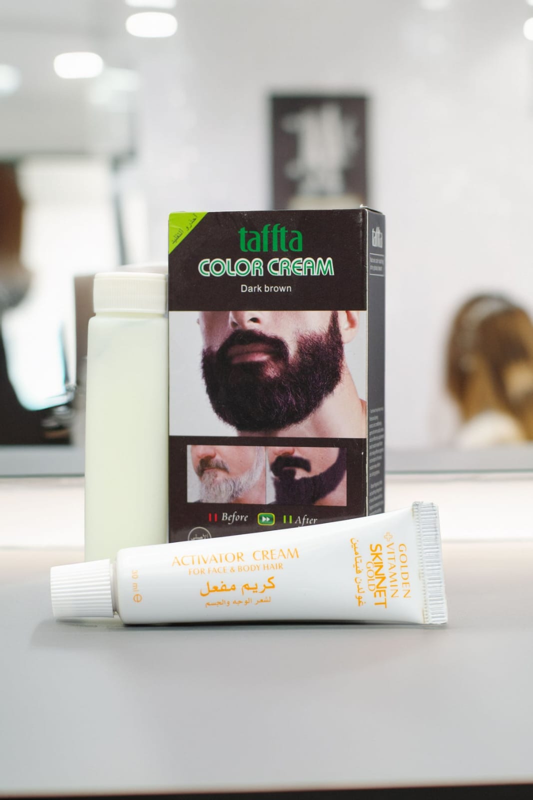 Beard & Mustache Color Cream – No Ammonia, Long-Lasting & Gentle Formula | Taffta (30ml)