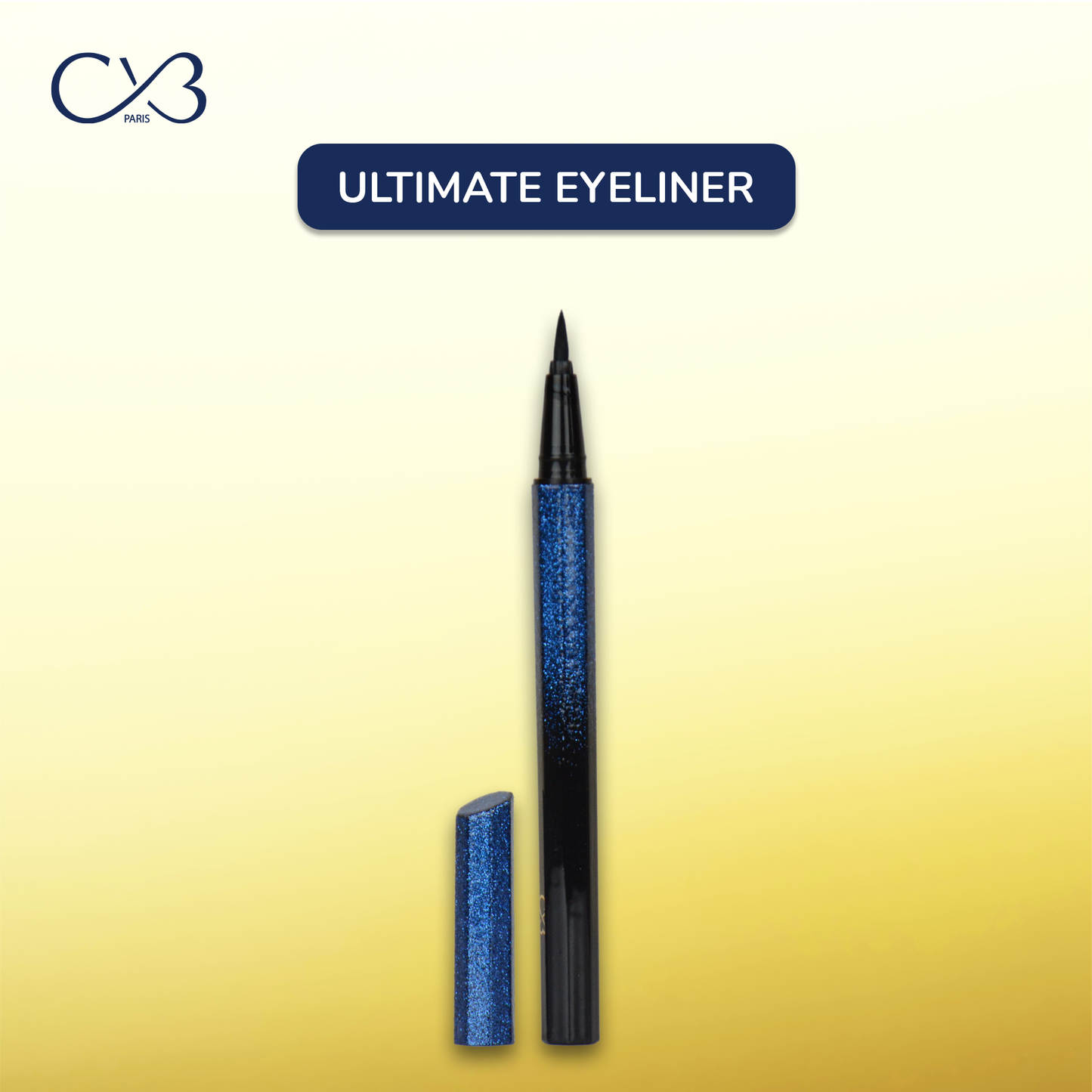 CVB Paris Black Ultimate Eyeliner Lasting Waterproof Charm Beauty 1.2 ml