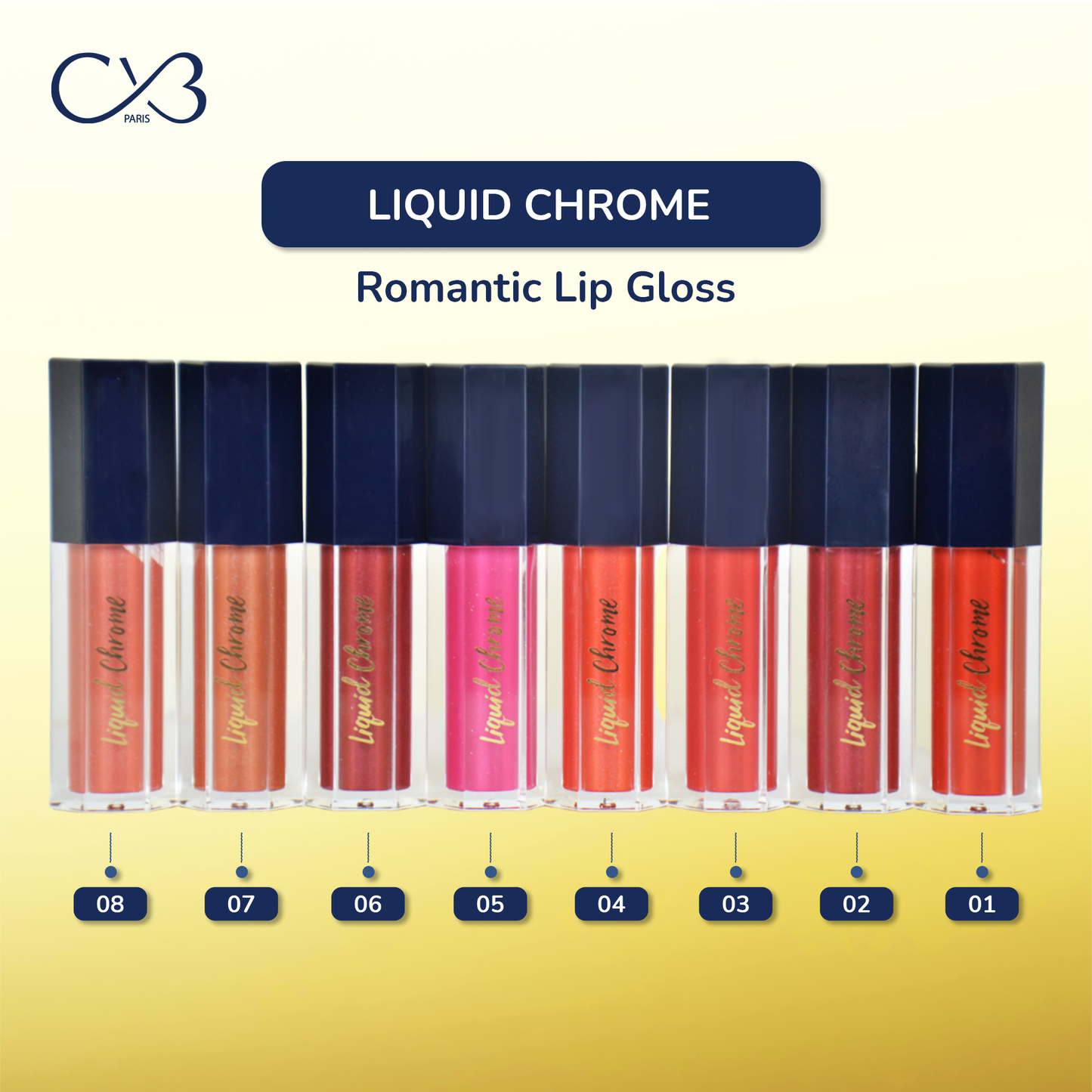 CVB Paris Liquid Chrome Romantic Lip Gloss 6ml