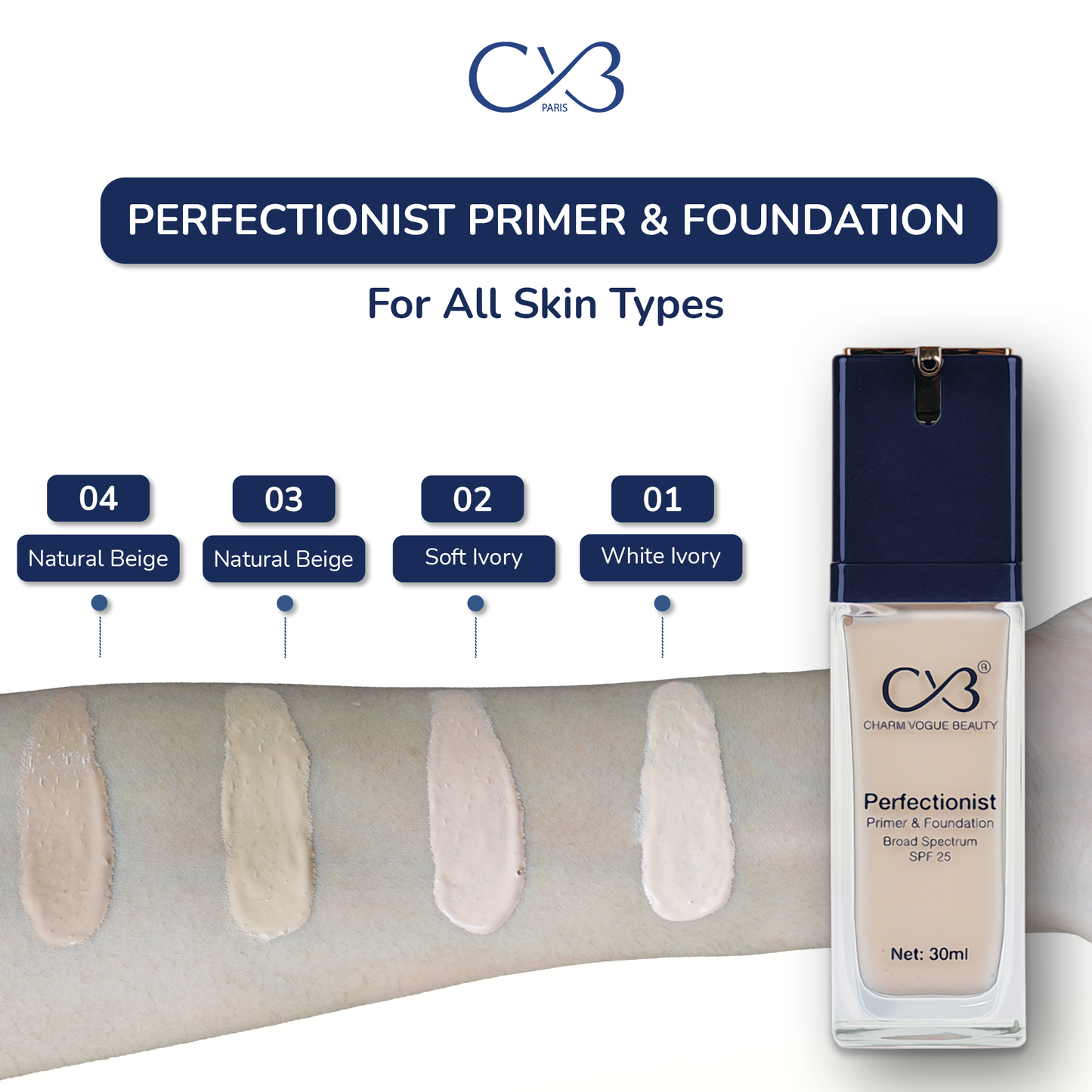 CVB Paris FOUNDATION & PRIMER 30ml